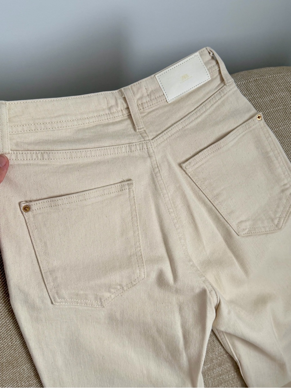 Zara Cream flare Jeans
